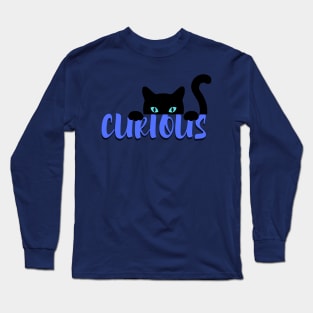 Curious cat Long Sleeve T-Shirt